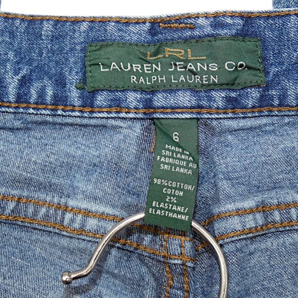 Lauren Ralph Lauren Classic Bootcut Jeans Blue Denim Size 6 Y2K Preppy Casual - Picture 6 of 9